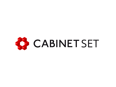 Cabinet Set logo. branding design icon logo logotype typography vector