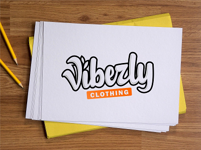vibezly clothing hand drawn illustration lettering logotype typography