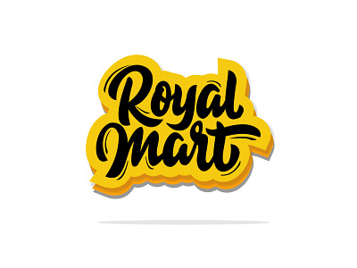 royal mart hand drawn illustration lettering logotype typography
