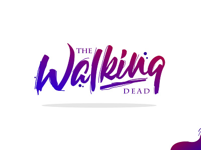 the walking dead lettering branding calligraphy calligraphy and lettering artist hand drawn illustration lettering lettering logo logotype tshirtdesign typography