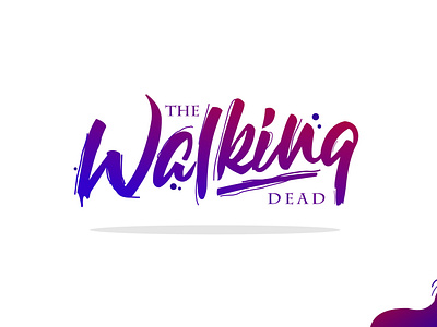 the walking dead lettering