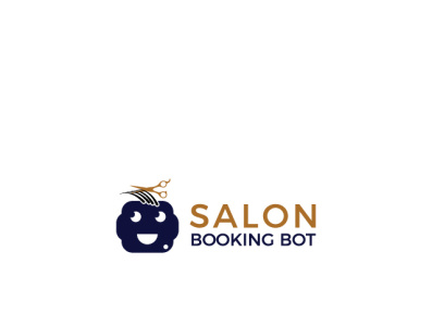salon graphicdesign illustration logodesign robotic salon salon logo