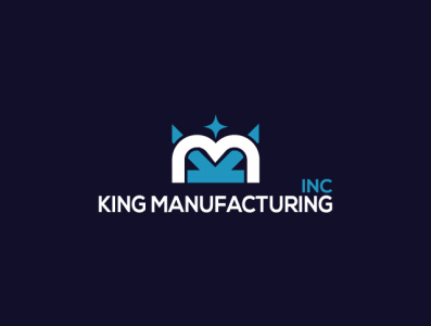 king Manufacturing Logo graphicdesign illustration logo design logodesign manufacturing logo