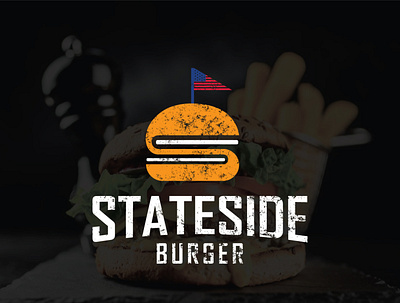 Burger & Fast-food american food best designer burger burger logo fast food fastfood food and drink food illustration illustration logo design logodesign vintage logo