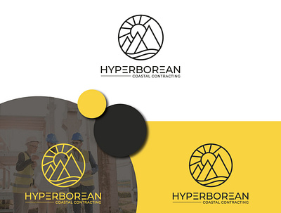 Hyperborean logo best logo best shot costal logo illustration illustrator logo logo design minimal minimalist logo modern logo mountain logo real estate real estate logo sunset logo