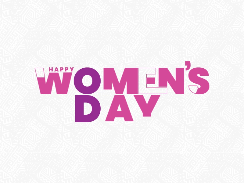 International Women's Day animation branding celebrate gif illustrator interaction march march8 minimal proud type ui women womensday world