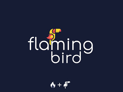 flaming bird animation birdlogo design icon illustration illustrator logo logodesign logotype minimal type typography ui uiux vector