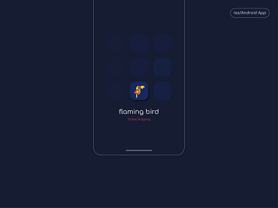 Flaming bird UI Screens