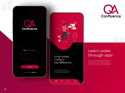 QA Confluence app app branding code coding design html illustration illustrator javascript language logo php typography ui ux web