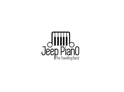 Jeep Piano design icon illustration logo logotype minimal music piano typelogo typography ui
