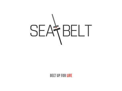 Seatbelt branding illustrator logo minimal type typography