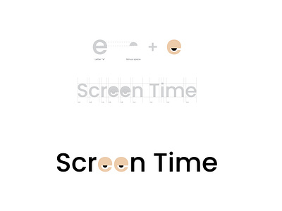 Screen Time apps eyeball eyeicon eyes illustration logo minimal mobile mobile screen mobile ui screen strain time typography ui ux vector
