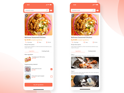 Grocery and Recipe App - Product Detail  Page