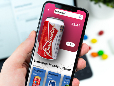 BEVERAGE APP MOCKUP. beer beverage delivery designer i ux restaurant u