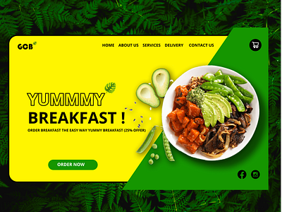 Yummy Breakfast Website Design