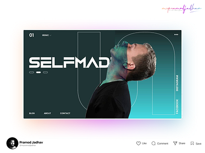 Selfmade Concept adobe xd application branding delivery design designer figma illustration logo typography ux