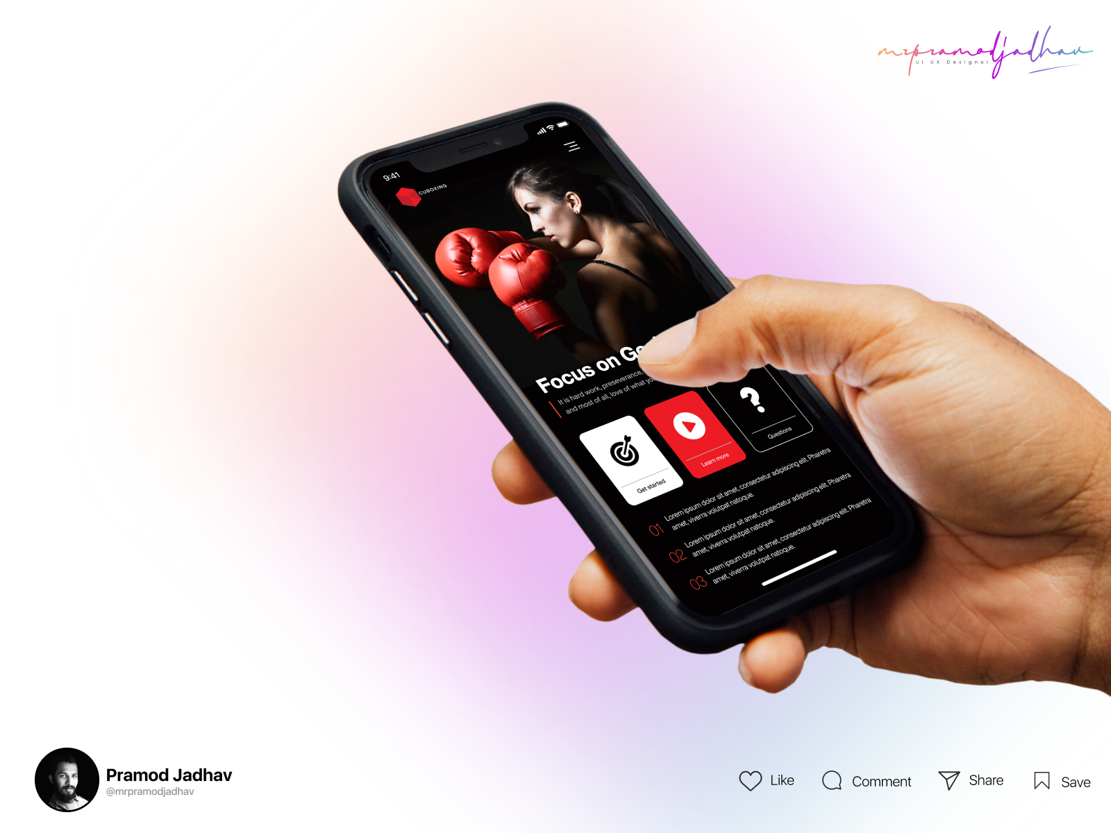 Boxing App Design by mrpramodjadhav on Dribbble