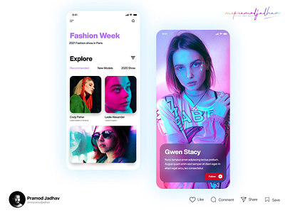 Fashion App Design