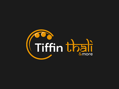 Tiffin Thali & more Logo logo logo design thali logo tiffin logo tiffin thali logo