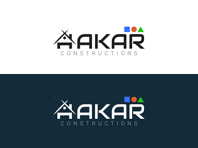 Aakar Constructions aakar logo builder logo constructions logo logo logo design shape logo