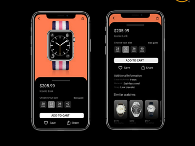 Shopping Application. android app apple application design shop shopping ui ux watch