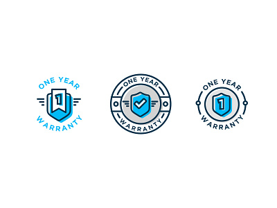One year warranty badge badge design desktop icon vector web
