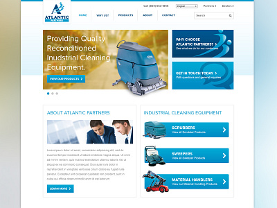 Homepage WIP blue clean corporate home page homepage proxima nova web web design website white