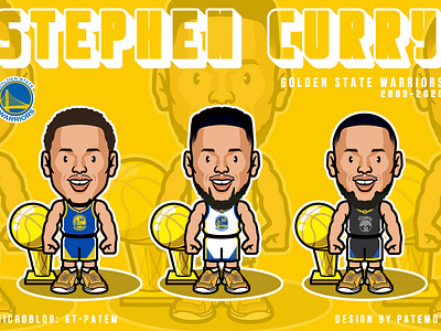 Stephen Curry illustration 公仔