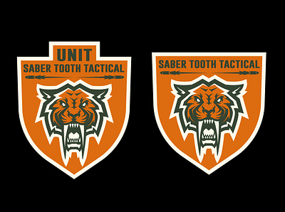 saber-toothed tiger logo icon logodesign