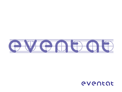 Eventat Typo Logo branding grid logo typography