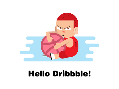 It's my dribbble ball! first shot hello dribbble sakuragi slam dunk