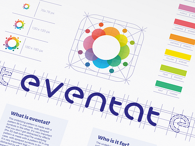 eventat style guide app icon branding events grid logo style guide