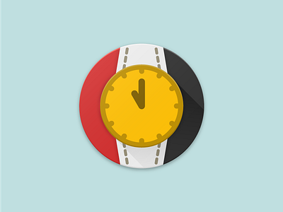 Eleven app icon clock egypt flag material design watch widget