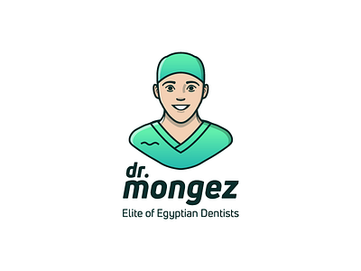 Mongez arabic character dentist doctor egypt logo medicine teeth