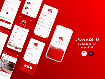 Donate B blood donation blood donor deisgn donation app ios app design