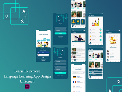 Language Learning App Design ios app language learning app design learning app uiux