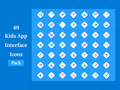 Kids App Icons Set