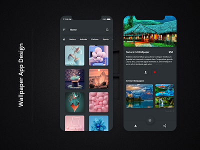 Wallpapers App Design