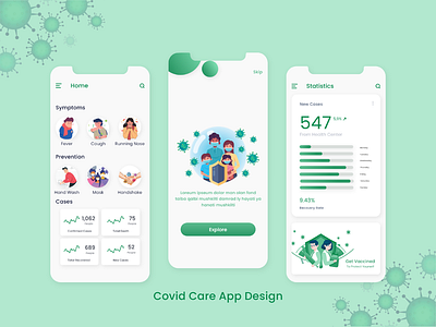 Covid Care App Design