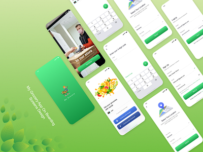 Grocery App On Boarding Screens Design