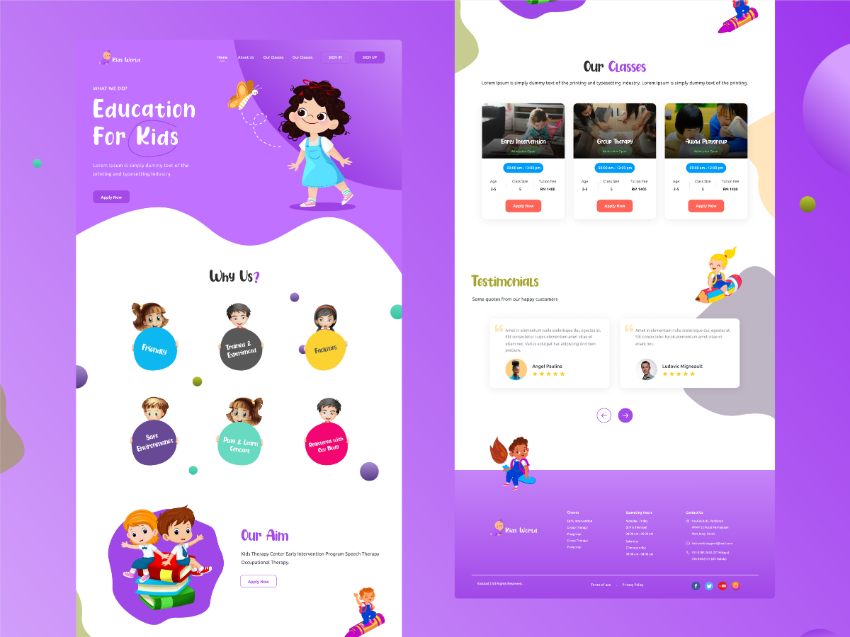 Kids Educational  Design by Glamorous Designs on Dribbble