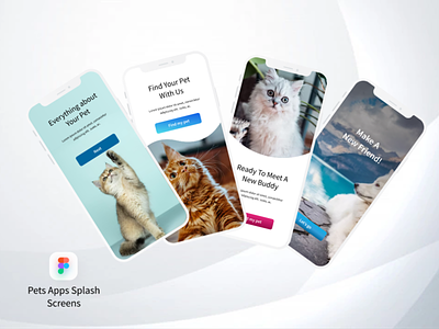 Splash Screen Designs design ios app pets screens splash template ui uiux ux