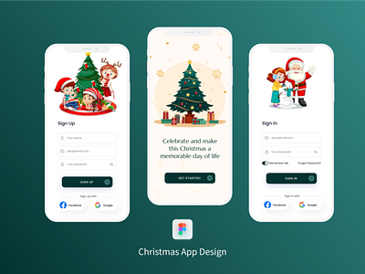 Christmas App Design