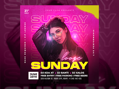 Urban Party Flyer Template PSD