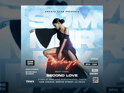 Night Club Party Flyer Template PSD after work party artist club design dj flyer ladies ladiesparty night club nightout party flyer summer template