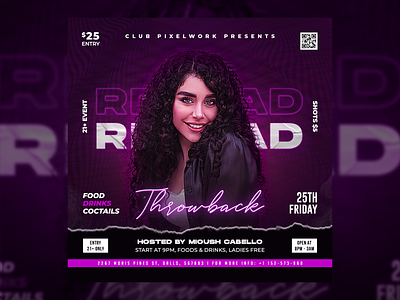 Night Club Party Flyer Template PSD