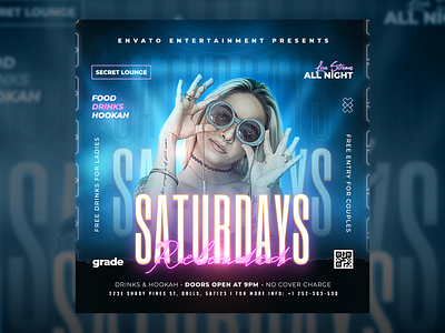 Night Club Party Flyer Template PSD