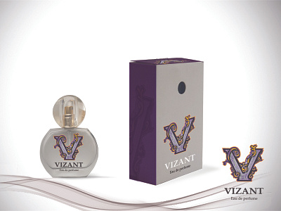 Vizant parfume design branding design label eau de toalet eau de toalet illustration logo product design typography