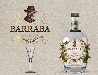 HONEY BARRABA branding design label honey liquer logo product design snapss snapss