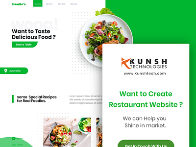 Web Design for Restaurant Website